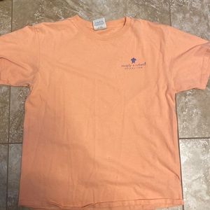 Simply southern orange shirt with design on back